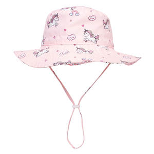 Dibujos animados dinosaurio unicornio verano bebé sombrero para el sol niños playa ala ancha al aire libre protección <span class=keywords><strong>UV</strong></span> niños niñas sombreros de cubo - Product Image 6