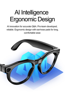 Gafas Inteligentes con IA <span class=keywords><strong>de</strong></span> Traducción, Modelo W611 <span class=keywords><strong>de</strong></span> <span class=keywords><strong>Google</strong></span>, Resistentes al Agua, para Escuchar Música, Hacer Llamadas, Grabar Videos, Reconocimiento <span class=keywords><strong>de</strong></span> Objetos por Voz con IA - Product Image 5