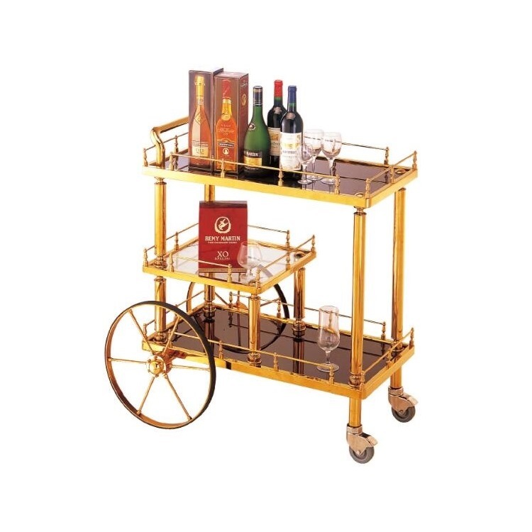 Nourriture de l'hôtel et dessert chariot de service chariot à alcool chariot