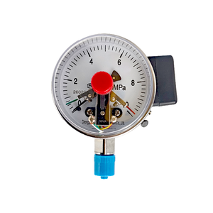 מד לחץ מגע חשמלי YXC-100 עמיד בפני זעזועים עם סיוע מגנטי -0.1-2.4MPa אחריות לשנה אחת לחץ מיוחד למשאבת כיבוי אש - Product Image 1