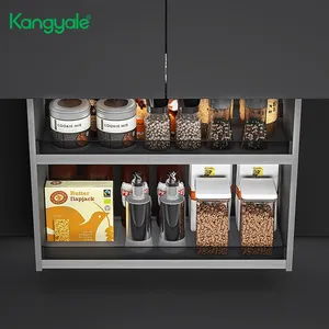 Kangyale, кухонные аксессуары, подъемная корзина для шкафа, умная полка для хранения, кухонная выдвижная корзина, Лифт