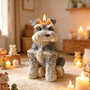 Molde de silicona 3D de <span class=keywords><strong>cachorro</strong></span> HY, lindos moldes de resina para velas de perro, molde de Schnauzer y Bichón para jabón, chocolate, yeso, arte, manualidades y decoración del hogar - Product Image 5
