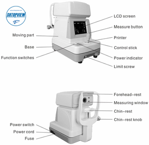 SHTOPVIEW Alat Refraktometer <span class=keywords><strong>Keratometer</strong></span> Otomatis Terpopuler Autorefraktor Refraktometer Autorefraktometer <span class=keywords><strong>FA</strong></span>-<span class=keywords><strong>6100A</strong></span> - Product Image 2