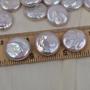 Pendientes de Perlas de Agua Dulce Naturales Barrocas de 18 mm, Hechos a Mano, con Partículas Grandes, Colgante Disperso, Joyería DIY con Fuerte Brillo - Product Image 2