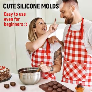 <span class=keywords><strong>Moule</strong></span> en silicone antiadhésif de qualité alimentaire, compatible congélateur, pour <span class=keywords><strong>chocolat</strong></span>, pâtisserie DIY, glaçons, biscuits, bonbons, gâteaux, truffes - Product Image 4