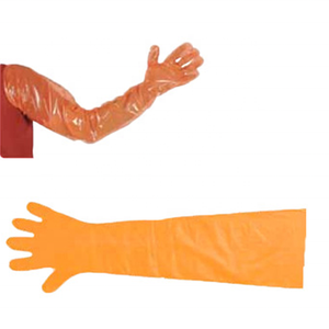 Vétérinaire <span class=keywords><strong>Semenax</strong></span> Volume Super Sensible Doux Jetable À Manches Longues En Plastique AI Plein Bras Gant pour Bovins - Product Image 4