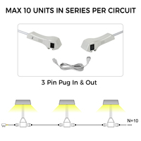 Lampe murale LED orientable SLT à bras long pour stand de salon professionnel, éclairage d'exposition commutable CE RoHS SL-6013-N24L-CW3535