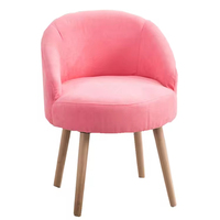 Fauteuil de salon contemporain avec pieds en bois massif, chaise de loisirs individuelle, canapé d'appoint pour un confort domestique optimal