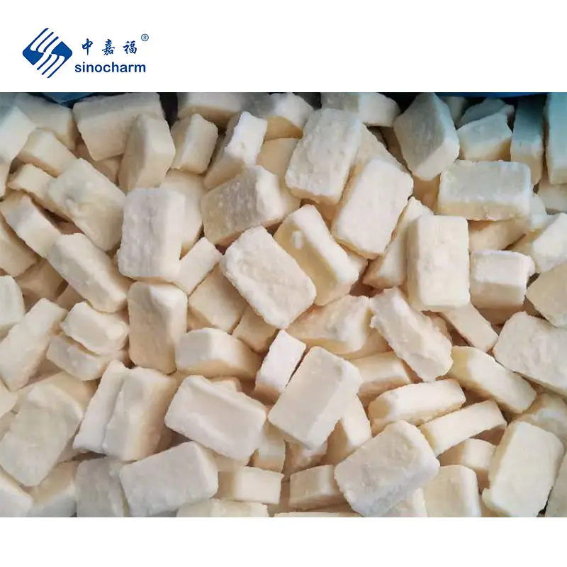 Sinocharm BRC Approved Hot Selling New Season 20g/pc Frozen Garlic Cube Factory IQF Garlic Puree