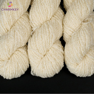 Fil fantaisie 100% <span class=keywords><strong>laine</strong></span> mérinos australienne <span class=keywords><strong>extra</strong></span> <span class=keywords><strong>fine</strong></span>, fil bouclé, fil non teint pour la teinture <span class=keywords><strong>à</strong></span> la main et le tricot - Product Image 2