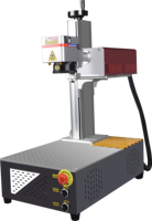 Machine de marquage visuel laser UV 10W personnalisée CRS, refroidie par eau, haute sécurité, contrôle CNC en temps réel, avec convoyeur intégré