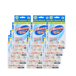 Tabletas de limpieza de inodoros efervescentes, tabletas limpiadoras de inodoros, tanque de caída, limpiador descalcificador que elimina las manchas de cal - Product Image 1