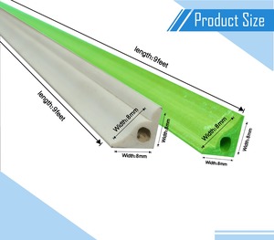 Indian Supplier PVC <b>Corner</b> <b>Protector</b> Extruded Plastic Trim Quarter Hollow Bead Moulding Water-Resistant Eco-Friendly for Sale - Product Image 2