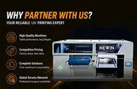 NEWIN Printer UV Ink Flatbed Digital Otomatis A3 300mm Roll-to-Roll dengan Print Head Epson Mesin DTF Multifungsi Multiwarna Baru