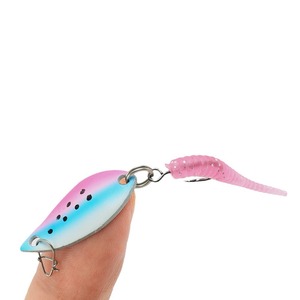 Oem Skimming Shark 10 Chicken Thief Fishing Group Double Color Luya Horse Mouth Sequin Needle Tail Soft Bait Plastic Metal Spoon - Product Image 5