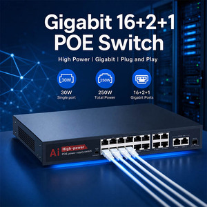 Commutateur Ethernet PoE Plus 16 ports 2x1000M Uplink 1xSFP <span class=keywords><strong>802</strong></span>.3af/at - Product Image 2