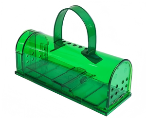 Piège à souris à libération facile, cage de capture vivante, réutilisable, en plastique, sûr, pour la capture de rongeurs, pour une utilisation en intérieur, en extérieur et dans le jardin - Product Image 1