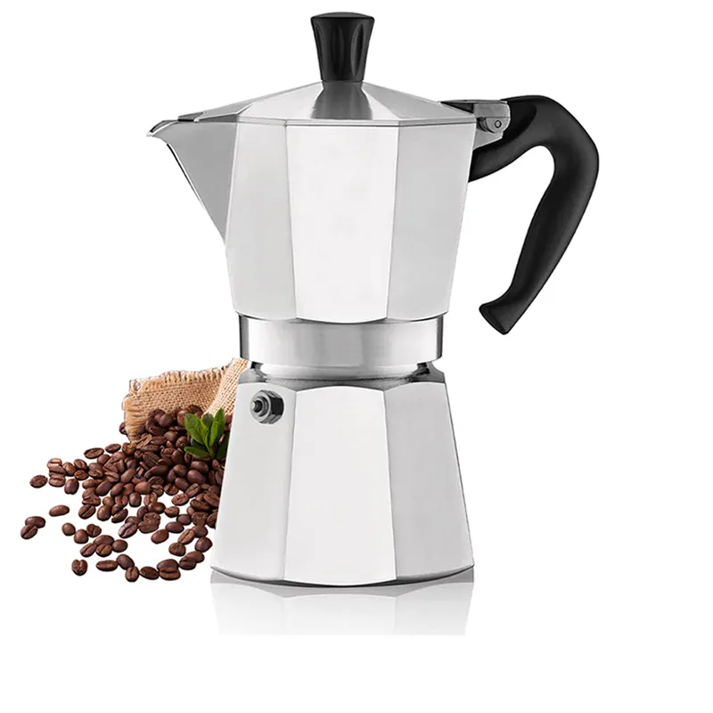 6 fincan ticari kahve elektrikli makinesi Stailes çelik Pot Pot Espresso makinesi