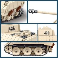 QUANGUAN 100101 VK 1602 leopar tankı askeri modeli blok yapı oyuncaklar ordu tankı yapı çocuklar için hediye setleri