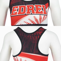 Ensemble de tenues de performance pour filles : Crop top et short pour enfants, idéal pour le ballet, le cheerleading et la danse, en Spandex/Polyester, personnalisable