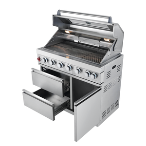 Barbecue à gaz extérieur <span class=keywords><strong>de</strong></span> luxe moderne haut <span class=keywords><strong>de</strong></span> gamme VANRIOS 304 #   Barbecue en acier inoxydable à 8 brûleurs avec allumage piézoélectrique haute performance - Product Image 6