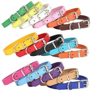 Collares de Identificación Ajustables de Cuero para Perros Pequeños, <span class=keywords><strong>16</strong></span> Colores, 10 Tamaños - Product Image 2
