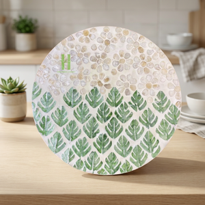 BEST SELLER New Product Mother of Pearl Round Placemats For Party Modern Style Decoration Placemats For <b>Dinner</b> From Vietnam - Product Image 1