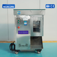 Industriële automatische vlees snij- en raspmachine voor grote cateringindustrie, productie van gehaktballen, capaciteit 350 kg