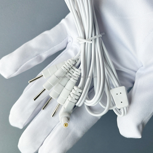 Câbles de remplacement TENS Premium, doubleurs de ports pour appareil TENS à 4 ports, connecteurs à broches de 2 mm - Product Image 5