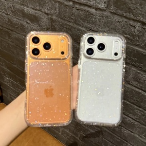<span class=keywords><strong>Funda</strong></span> de Teléfono <span class=keywords><strong>Transparente</strong></span> con Brillantina de Lujo para <span class=keywords><strong>iPhone</strong></span> 17 16 15 14 13 <span class=keywords><strong>12</strong></span> 11 Pro Max X XR XS 7 8 Plus, Antigolpes, Suave - Product Image 2