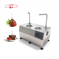 Nouveau Distributeur de Chocolat Chaud Double 5,5 L LST avec Contrôle Précis de la Température, Machine à Tempérer pour Noix, Lait, Fruits et Maïs