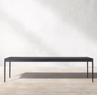 Conjunto de Mesa y Sillas de Comedor para Exteriores de Aleación de Aluminio, Resistente al Agua y a los Rayos UV, para Jardín, Patio, Villa, Hotel, Muebles de Exterior