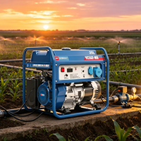Générateur d'électricité à essence silencieux refroidi par air Yuchai YC5GF-MG 5KW avec un grand réservoir de carburant de 25L