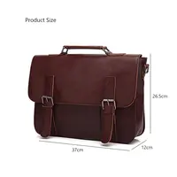 High qualität PU Leather Briefcase 15 zoll Laptop Bag Office Bussiness Shoulder Messenger Bag für Man
