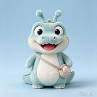 Fabrication sur mesure de jouets en peluche AI personnalisés ODM/OEM, adorables escargots bleus en peluche, poupées en peluche, vente en gros de jouets en peluche sur mesure