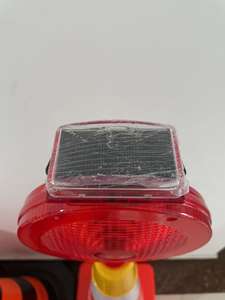 Luz de barricada <span class=keywords><strong>Led</strong></span> móvil con energía Solar temporal para garaje, luz intermitente de advertencia de construcción de cono inteligente para tráfico vial - Product Image 4