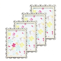 Cadre photo vintage en métal argenté avec bordure en strass, cadre décoratif de luxe pour la maison, vente en gros d'usine