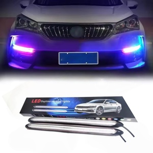 Striscia LED RGB Universale 12V per Auto, Flessibile, Bianca e Ambra, Luci Diurne a Flusso Sequenziale per Auto - Product Image 1