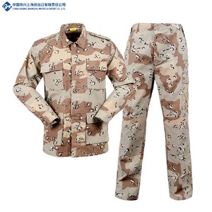 전술 6 색 사막 위장 인쇄 폴리에스터 방수 통기성 짠 빠른 건조 야외 남성 <span class=keywords><strong>BDU</strong></span> 유니폼 - Product Image 1