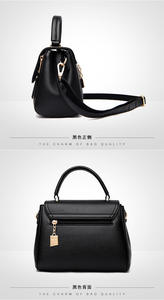 กระเป๋าสะพายไหล่ของผู้หญิงมีซิปปิดแบบนิ่มกันน้ำความจุขนาดใหญ่สีทึบแฟชั่นหรูหรา - Product Image 4