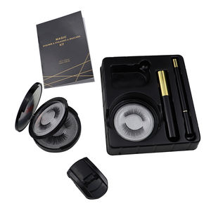 Kit de <span class=keywords><strong>faux</strong></span> <span class=keywords><strong>cils</strong></span> magnétiques à marque privée avec eye-liner et mascara magnétiques - Kit de <span class=keywords><strong>cils</strong></span> sans colle pour la vente en gros OEM/ODM - Product Image 4