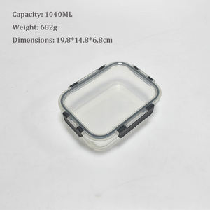 Paquet de 5 contenants de préparation de repas en verre de 36 oz couvercles à 3 compartiments <span class=keywords><strong>four</strong></span> à <span class=keywords><strong>micro</strong></span>-<span class=keywords><strong>ondes</strong></span> congélateur lave-vaisselle préparation des aliments boîte à lunch Bento - Product Image 2