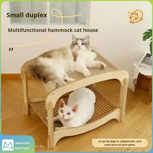 เสาข่วนและเปลญวนแบบ<span class=keywords><strong>2</strong></span> In1พร้อมเบาะถอดซักได้<span class=keywords><strong>คอนโด</strong></span>แมวเป็นมิตรกับสิ่งแวดล้อม - Product Image 2