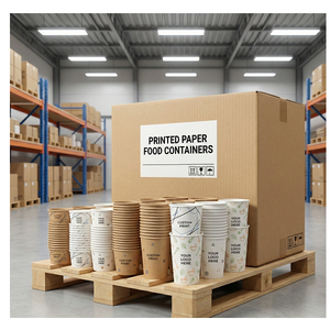 Contenedores de Papel Kraft Impreso Resistentes para Alimentos, Cajas Desechables a Prueba de Fugas para Vendedores de Comida Callejera y Marcas de Entrega a Domicilio - Product Image 2