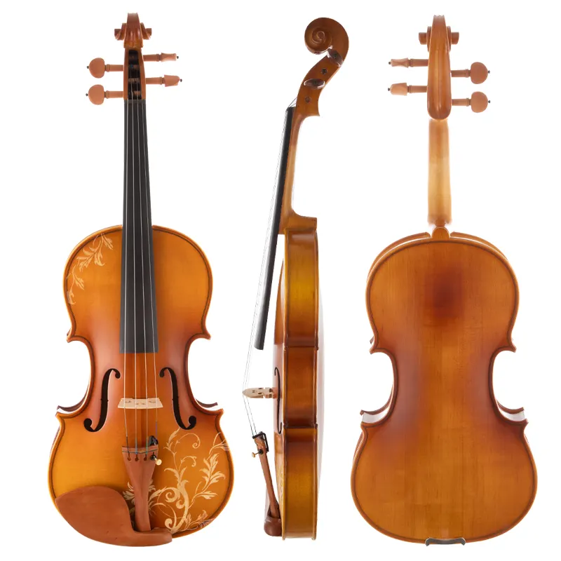 Preços de fábrica de alta qualidade com arco e estojo cordados instrumentos acústico tradicional violino