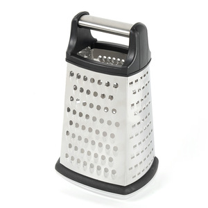 Outil de cuisine professionnel en acier inoxydable 4 faces boîte à fromage à main <span class=keywords><strong>râpe</strong></span> <span class=keywords><strong>parmesan</strong></span> fromage légumes gingembre-forme carrée PP - Product Image 5