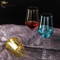 Coupe Art Déco Coloré Vintage Personnalisé Champagne Rouge Gobelet Verre à Vin Pour Mariage Anniversaire Noël