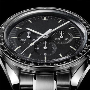 Reloj Mecánico de Lujo de Acero Inoxidable a Prueba de Agua Personalizado con su Marca de la Fábrica de Relojes HANNAH MARTIN, Reloj Minimalista de Alta Gama para Hombre - Product Image 4