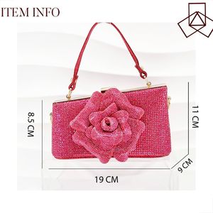 Conjunto de Zapatos de Mujer con Punta Puntiaguda y Bolso de Mano con Correa de Tobillo, Adorno Floral y Bolso de Mano Trapezoidal con Diamantes de Imitación Exquisitos - Product Image 2