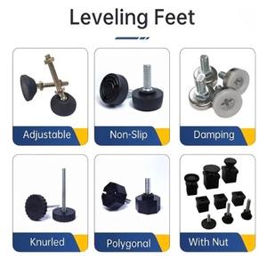 Patas de Sofá Ajustables de Plástico Negro Contemporáneo de Alta Calidad, Patas de Muebles para Sofá, Uso en Sala de Estar - Product Image 3